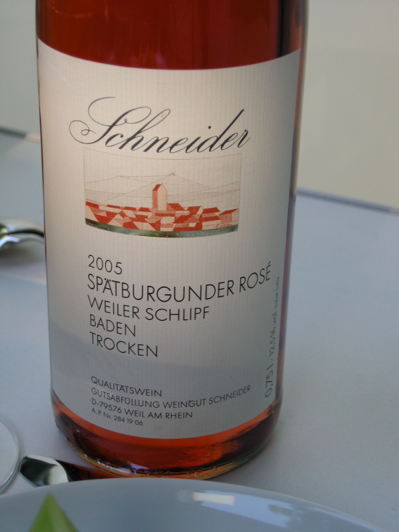 Weingut Schneider Spätburgunder Rosé Weiler Schlipf 
